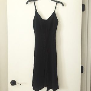 Black Lightweight Spaghetti Strap Dress
